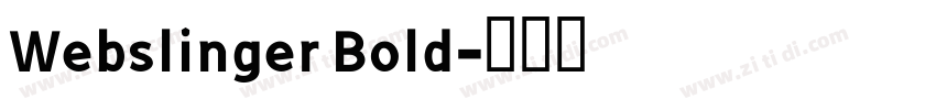 Webslinger Bold字体转换